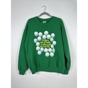 Vintage Lee “It Takes A Lot Of Balls To Play Golf The Way I Do” Crewneck Sz L